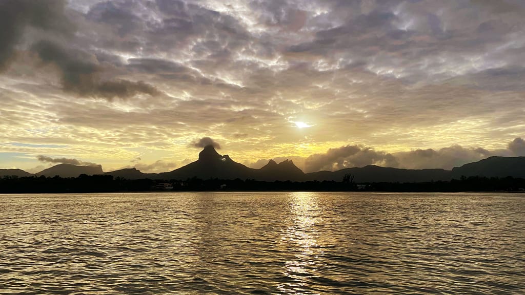 Sea salt harvesting in Mauritius - Riviere Noire