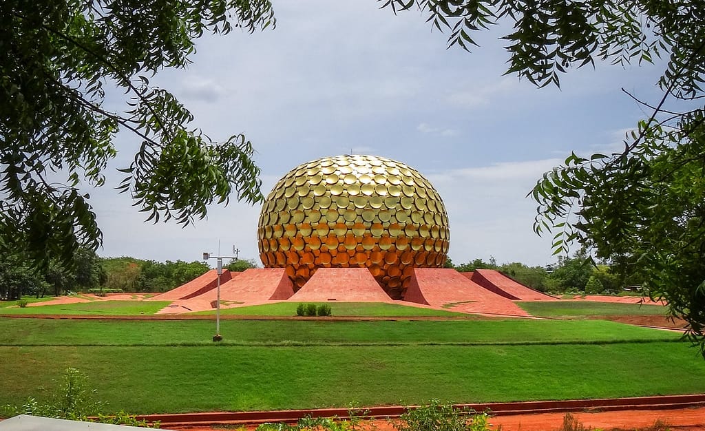 Matrimandir, Auroville, Tamil Nadu (source: Flickr) - Indian Unusual Architecture