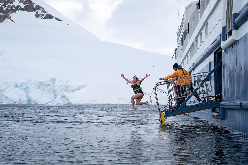 Polar Plunge at Antarctica- One of the Adventure Travel Destinations 