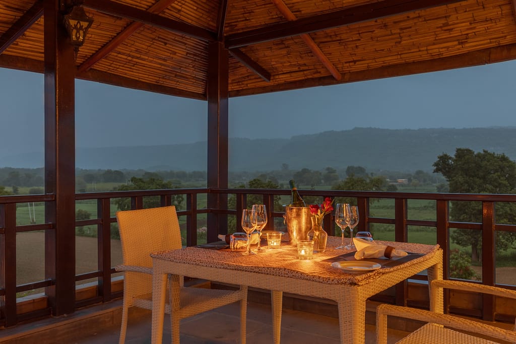 Aamaghati Wildlife Resort - sit out with great views