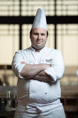 Daniele Macioce as chef de cuisine at Tre Forni, Park Hyatt Hyderabad