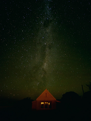 Milky way over Fyffe House