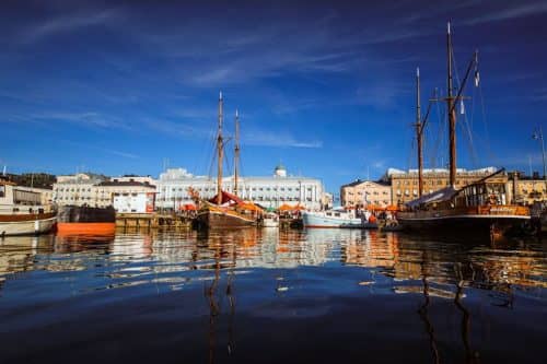 The Helsinki Baltic Herring market is held by the sea. Image source: City of Helsinki / City Environment Sector