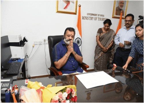 Shri Suresh Gopi assumes charge as Minister of State for Tourism