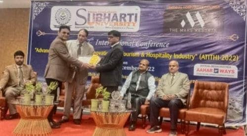 Professor (Dr.) Rajiv Mishra of Galgotias University has been awarded as the ‘Best Dean of Hospitality & Tourism’