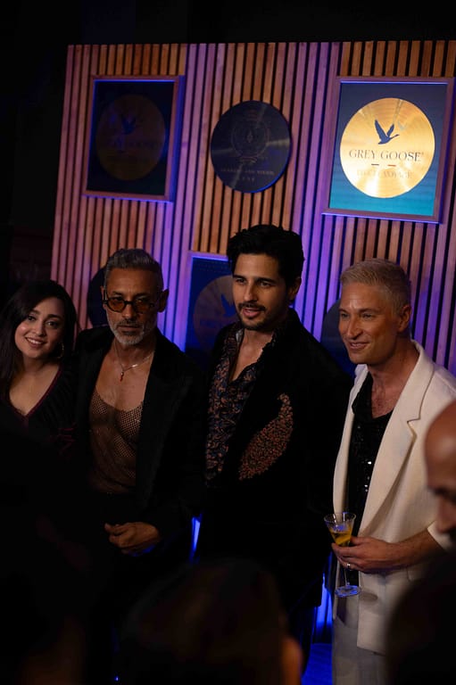 Celeb party:  Aprajita Vij, Nikhil Mehra, and Sidharth Malhotra at Grey Goose x Shantanu & Nikhil