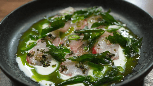 Minoli De Silva : Curry Leaves Curd Kingfish dish 