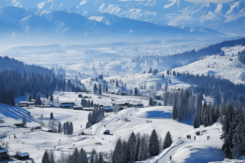 Gondola ride-Kashmir (winter retreat in India)