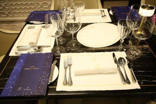 Dining at Zodiac Grill pop up at The Chamber Taj Mahal Hotel New Delhi