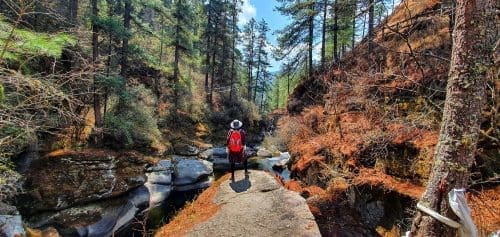 Trans Bhutan Trail - Mebartsho in Tang Bumthang