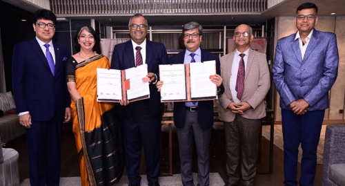 L To R: Puneet Chhatwal, MD & CEO, IHCL; Kanika Hasrat, Area Director IHCL; Ameya Vanjari Head of Operations, Tata STRIVE, Sheo Shankar Shukla, Principal Secretary, Manoj Singh and Prashant Chhirolya MP Tourism Board