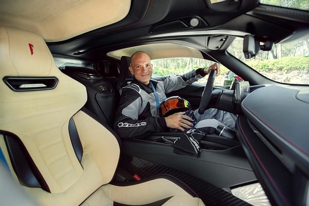 Head of Vehicle Dynamics Georgios Syropoulos in Battista Edizione Farina