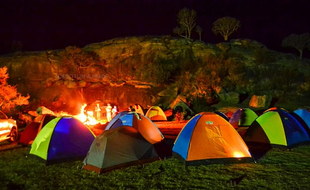 Hiking and trekking. Campsite 