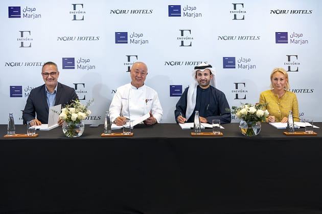 Nobu Hospitality announced a new beachfront Nobu hotel, restaurant and branded residences on Al Marjan Island in Ras Al Khaimah