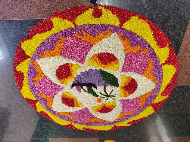 Onam Pookalam -  floral carpet