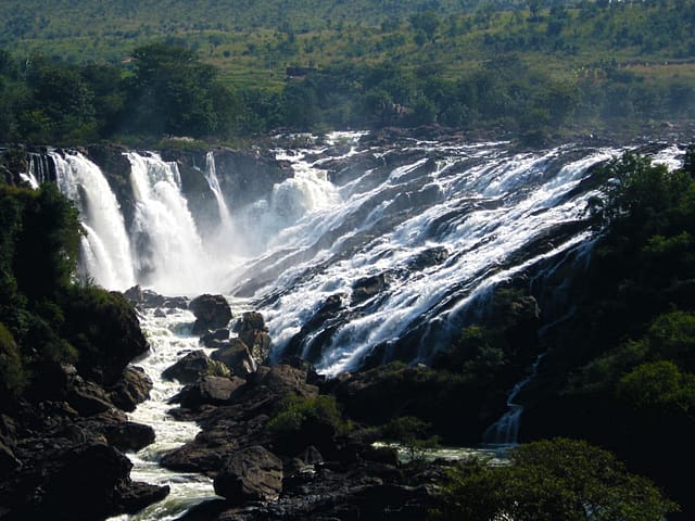 Shivasamudram Falls In Chamarajanagar, Karnataka