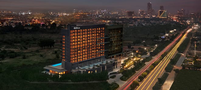 1 Hotel Facade Hilton Gurugram Hilton Hotels & Resorts debuts in Delhi NCR with the opening of Hilton Gurugram Baani City Centre