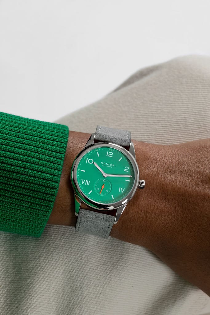 NOMOS Club Campus 38 electric green