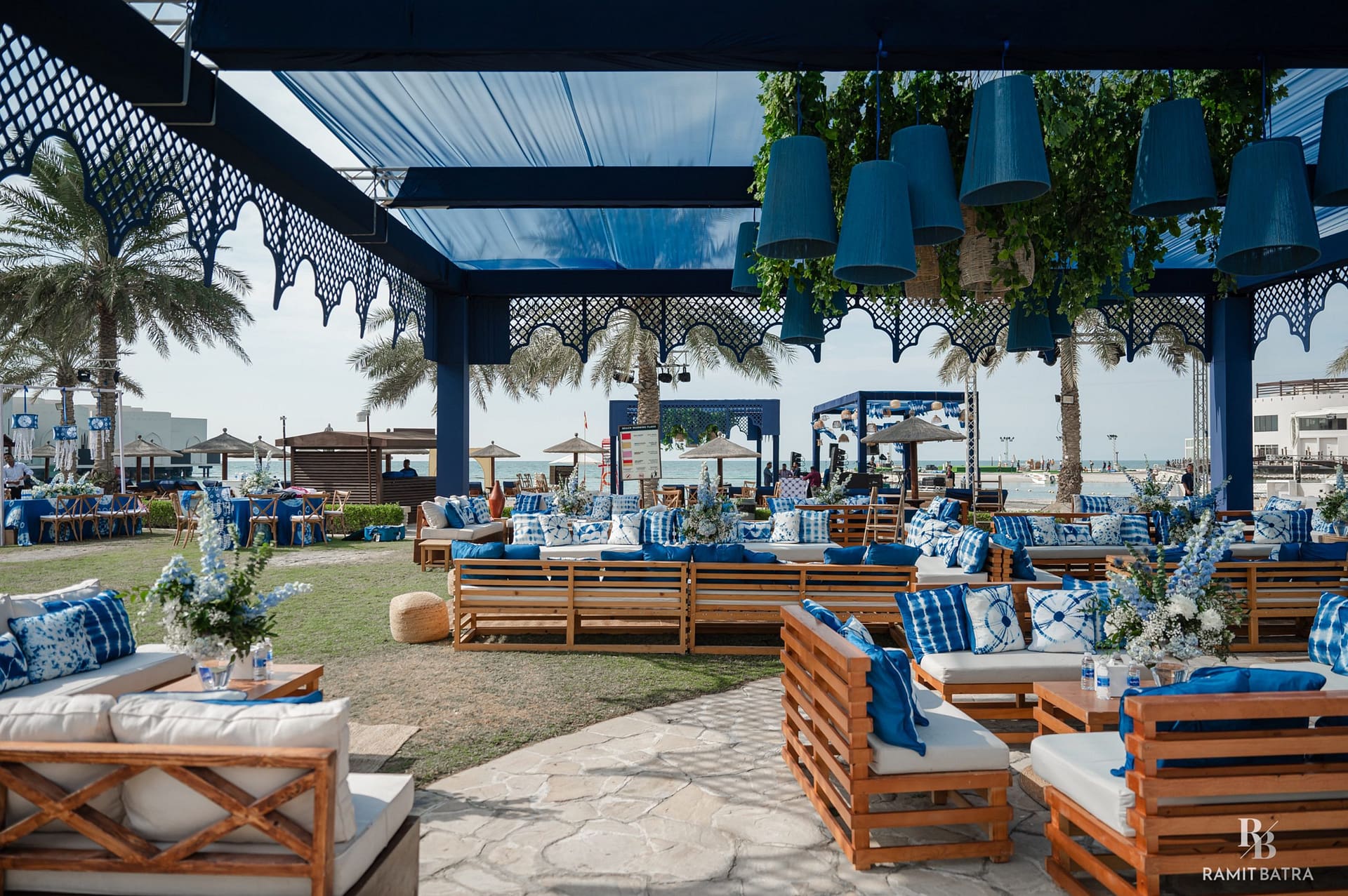 Beach wedding with the sand being used as decor
Image courtesy: Weddingline