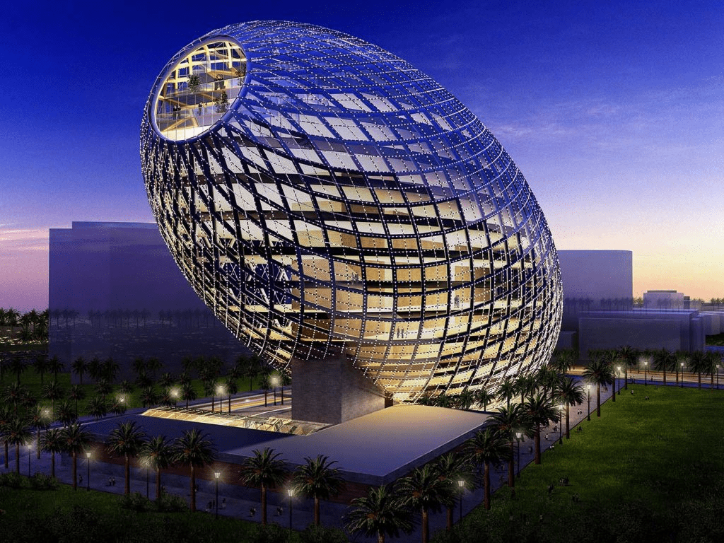 Cybertecture Egg, Mumbai ( source: Cybertecture portfolio ) - Indian Unusual Architecture